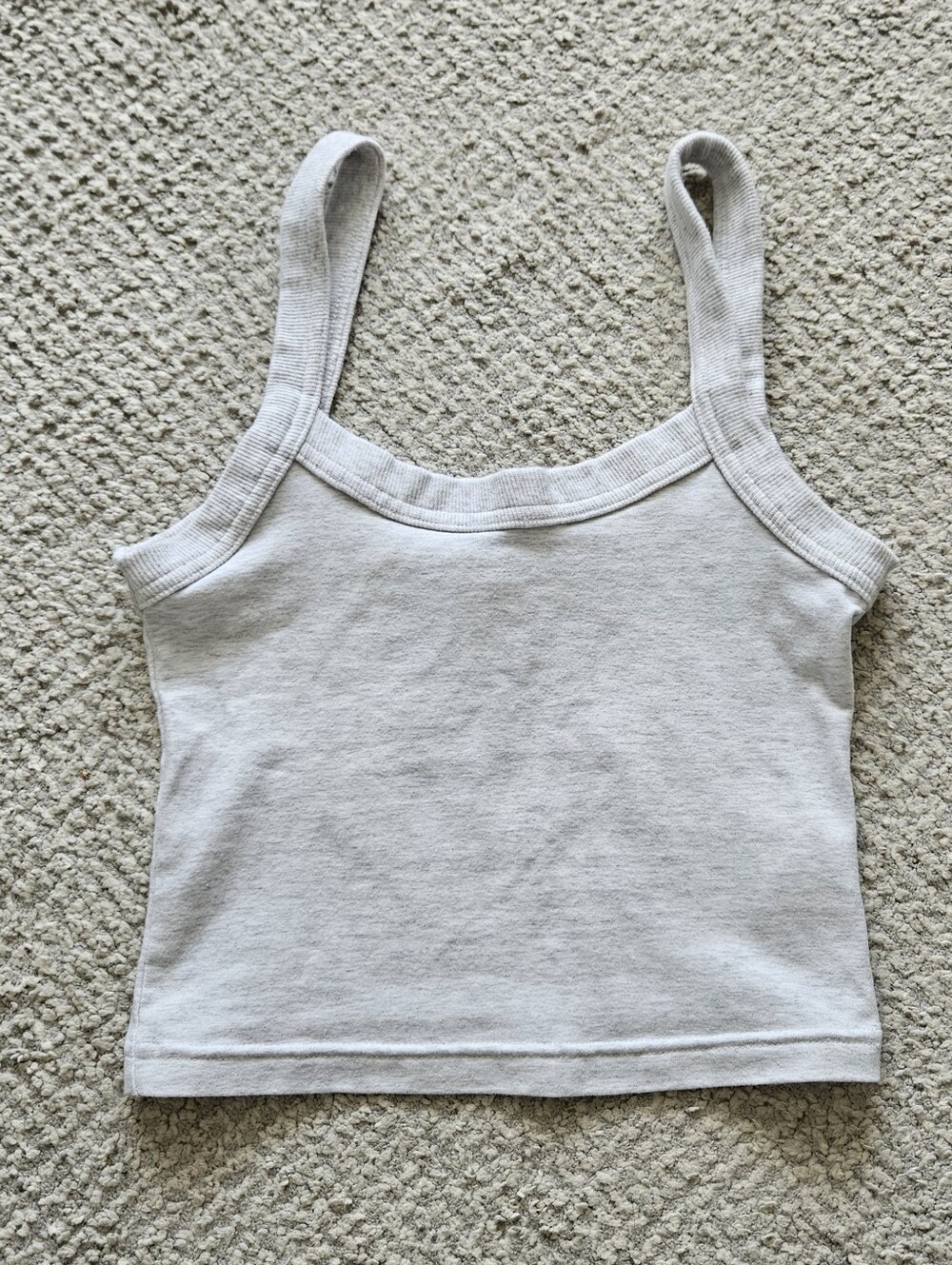 TNA Hold-It Sutton Tank Grey Cotton Blend XS Aritzia